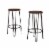 2 Pack Bar Height Stools-Backless Barstools with Hairpin Legs, Wood Seat-Kitchen or Dining Perspective: back