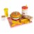 Pretend Play Fast Food Cheeseburger Meal with Fries Toddler Playset Perspective: back