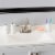 Home Basics 4 Piece Dolomite Mason Jar Bath Set, White Perspective: back