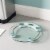 Home Basics Round Glass Bathroom Scale Perspective: back