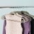 Home Basics 10-Piece Velvet Hangers, Grey Perspective: back