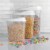 Home Basics 3 Piece Plastic Cereal Container Perspective: back