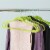 Home Basics 10-Piece Velvet Hangers, Green Perspective: back