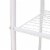 Home Basics 3 Shelf Steel Bathroom Space Saver, White Perspective: back