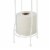 Home Basics Free-Standing Vinyl Coated Steel Dispensing Toilet Paper Holder, White Perspective: back
