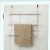 Home Basics 3 Tier Chrome Plated Steel Over the Door Towel Rack Perspective: back