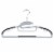 Home Basics Plastic Non-Slip Hanger, (Pack of 10), Black Perspective: back