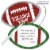 Big Dot of Happiness End Zone - Football - Party Shaped Thank You Cards with Envelopes 12 Ct Perspective: back