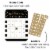 Big Dot of Happiness New Year's Eve - Gold - Bar Cards & Markers - Party Bingo Game 18 Ct Perspective: back