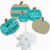 Big Dot of Happiness Teal Pumpkin Halloween Allergy Friendly Centerpiece Table Toppers 15 Ct Perspective: back