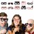 Big Dot of Happiness Rose Gold Happy New Year Glasses Paper 2023 Photo Booth Props Kit 10 Ct Perspective: back