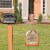 Big Dot of Happiness Happy Thanksgiving - Outdoor Lawn Fall Harvest Party Yard Sign - 1 Pc Perspective: back