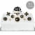 Big Dot of Happiness Adult 80th Birthday Gold - Party Cake Decor Kit - Cake Topper Set 11 Pc Perspective: back