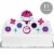 Big Dot of Happiness Tumble, Flip & Twirl Gymnastics Birthday Decor Kit Cake Topper Set 11 Pc Perspective: back