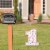 Big Dot of Happiness She's a Wild One - Outdoor Lawn Boho Floral Party Yard Sign - 1 Pc Perspective: back