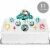 Big Dot of Happiness Calling All Toucans - Birthday Party Decor Kit - Cake Topper Set 11 Pc Perspective: back