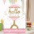 Big Dot of Happiness Hello Little One Pink & Gold Congratulations Giant Card Jumborific Card Perspective: back
