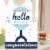 Big Dot of Happiness Hello Little One Blue & Silver Congratulations Big Card Jumborific Card Perspective: back