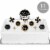 Big Dot of Happiness Adult Happy Birthday Gold - Party Cake Decor Kit - Cake Topper Set 11 Pc Perspective: back