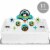 Big Dot of Happiness Smash & Crash - Monster Truck Birthday Decor Kit - Cake Topper Set 11 Pc Perspective: back