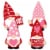 Big Dot of Happiness Valentine Gnomes - Decor DIY Valentine’s Day Party Essentials - 20 Ct Perspective: back