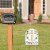 Big Dot of Happiness Religious Easter - Outdoor Lawn Christian Holiday Party Yard Sign - 1 Pc Perspective: back