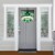 Big Dot of Happiness St. Patrick's Day - Saint Patty's Day Party Decor - Front Door Wreath Perspective: back