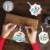 Big Dot of Happiness Colorful Floral Happy Mother's Day Assorted Favor Gift Tag Toppers 12 Ct Perspective: back