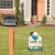 Big Dot of Happiness Proudly Vaccinated - Outdoor Lawn Sign - Vaccine Yard Sign - 1 Pc Perspective: back