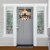 Big Dot of Happiness Fall Gnomes - Outdoor Autumn Harvest Party Decor - Front Door Wreath Perspective: back