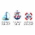 Big Dot of Happiness Ahoy It's a Boy - DIY Shaped Nautical Baby Shower Cut-Outs - 24 Ct Perspective: back