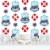 Big Dot of Happiness Railroad Party Crossing Train DIY Backdrop Hanging Vertical Decor 30 Pc Perspective: back