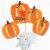 Big Dot of Happiness Fall Pumpkin - Halloween or Thanksgiving Centerpiece Table Toppers 15 Ct Perspective: back