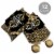 Big Dot of Happiness Roaring 20’s - 1920s Art Deco Jazz Party Large Pillow Boxes - Set of 12 Perspective: back