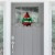 Big Dot of Happiness Holiday Plaid Trees Hanging Christmas Outdoor Front Door Decor 1 Pc Sign Perspective: back