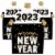 Big Dot of Happiness Hello New Year Treat Box Party Favors 2023 NYE Party Gable Boxes 12 Ct Perspective: back