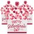 Big Dot of Happiness Happy Galentine's Day - Valentine's Day Party Goodie Gable Boxes 12 ct Perspective: back