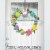 Big Dot of Happiness Hippity Hoppity - Easter Party Front Door Decor Wreath Accessories 9 Pc Perspective: back