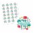 Big Dot of Happiness Colorful Floral Happy Mother's Day Mom Party Circle Sticker Labels 24 Ct Perspective: back