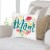 Big Dot of Happiness Colorful Floral Happy Mother's Day - Canvas Throw Pillow Cover 16 x 16 Perspective: back