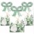 Big Dot of Happiness Boho Botanical - Square Favor Gift Boxes Greenery Party Bow Boxes 12 Ct Perspective: back