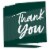 Big Dot of Happiness Emerald Elegantly Simple - Guest Party Favors Thank You Cards (8 count) Perspective: back