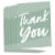 Big Dot of Happiness Sage Green Elegantly Simple - Guest Party Favors Thank You Cards 8 Ct Perspective: back