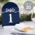 Big Dot of Happiness Navy Blue Elegantly Simple Double-Sided 5 x 7  Cards Table Numbers 1-20 Perspective: back
