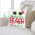 Big Dot of Happiness Tropical Christmas Santa Holiday Decorative Throw Pillow Cover 16  x 16 Perspective: back