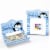 Big Dot of Happiness Winter Penguins Holiday & Christmas Party Money & Gift Card Holders 8 Ct Perspective: back