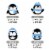 Big Dot of Happiness Winter Penguins DIY Shaped Holiday & Christmas Party Cut-Outs - 24 Count Perspective: back