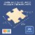 50 Pieces Unfinished Wooden Puzzle Pieces Cutouts for DIY Craft, 3 x 3.5" Perspective: back
