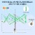 Yarn Ball Winder, Umbrella Swift for Skeins (27 x 17 Inches) Perspective: back