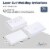 White Laser Cut Wedding Invitations with Envelopes (7.15 x 4.95 in, 24 Pack) Perspective: back